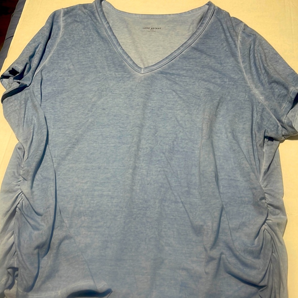 Lane Bryant Light Blue Short Sleeve Tee